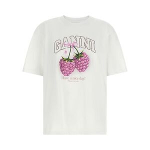 Ganni Women's Raspberry T-Shirt